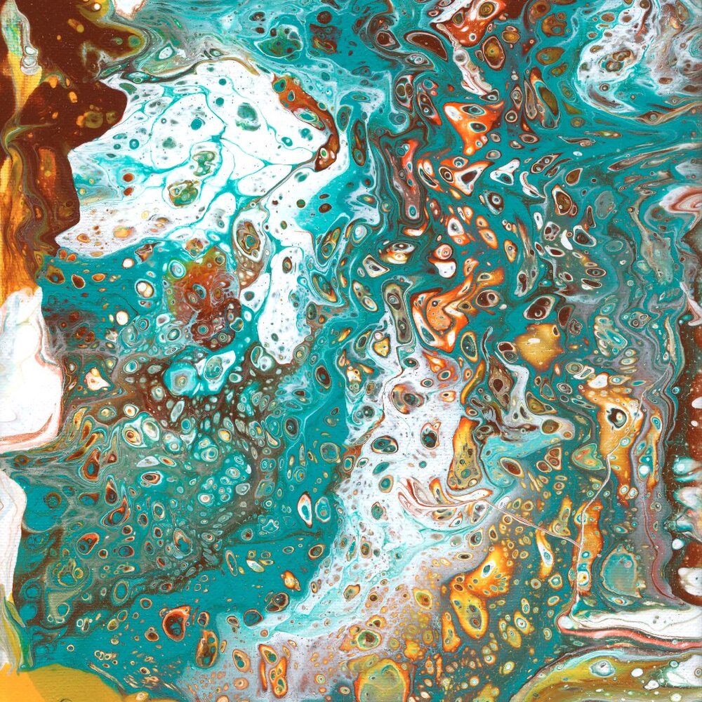 “Ocean Currents” – 8x10 Abstract Acrylic on Canvas